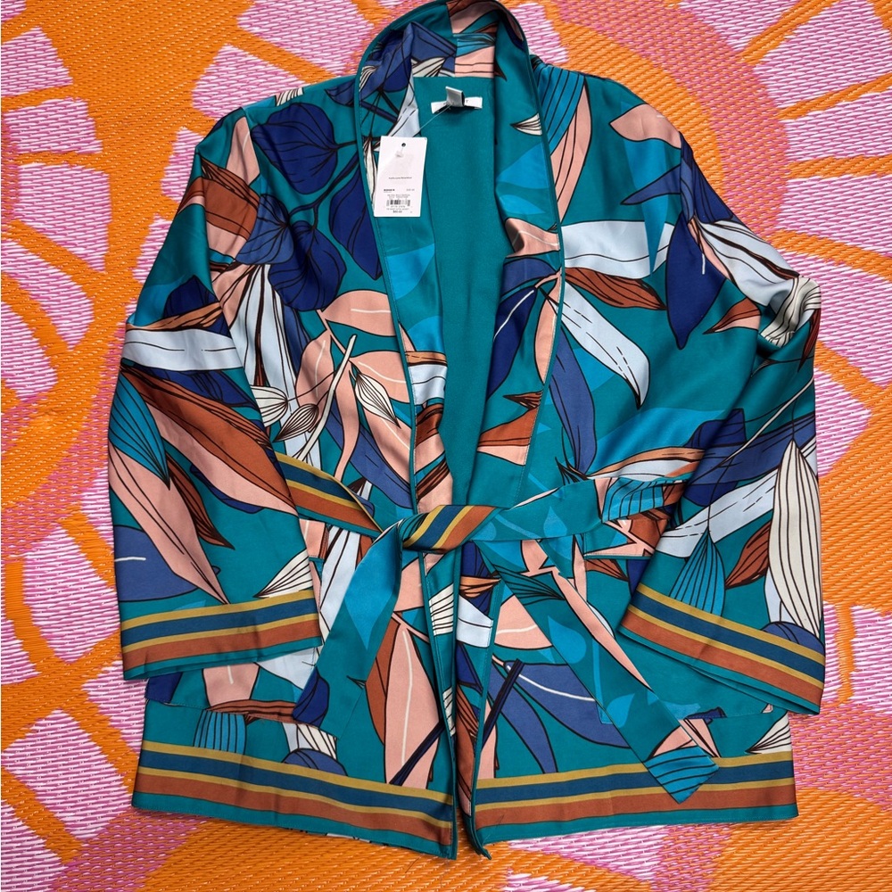 Floral Teal Women's Jacket